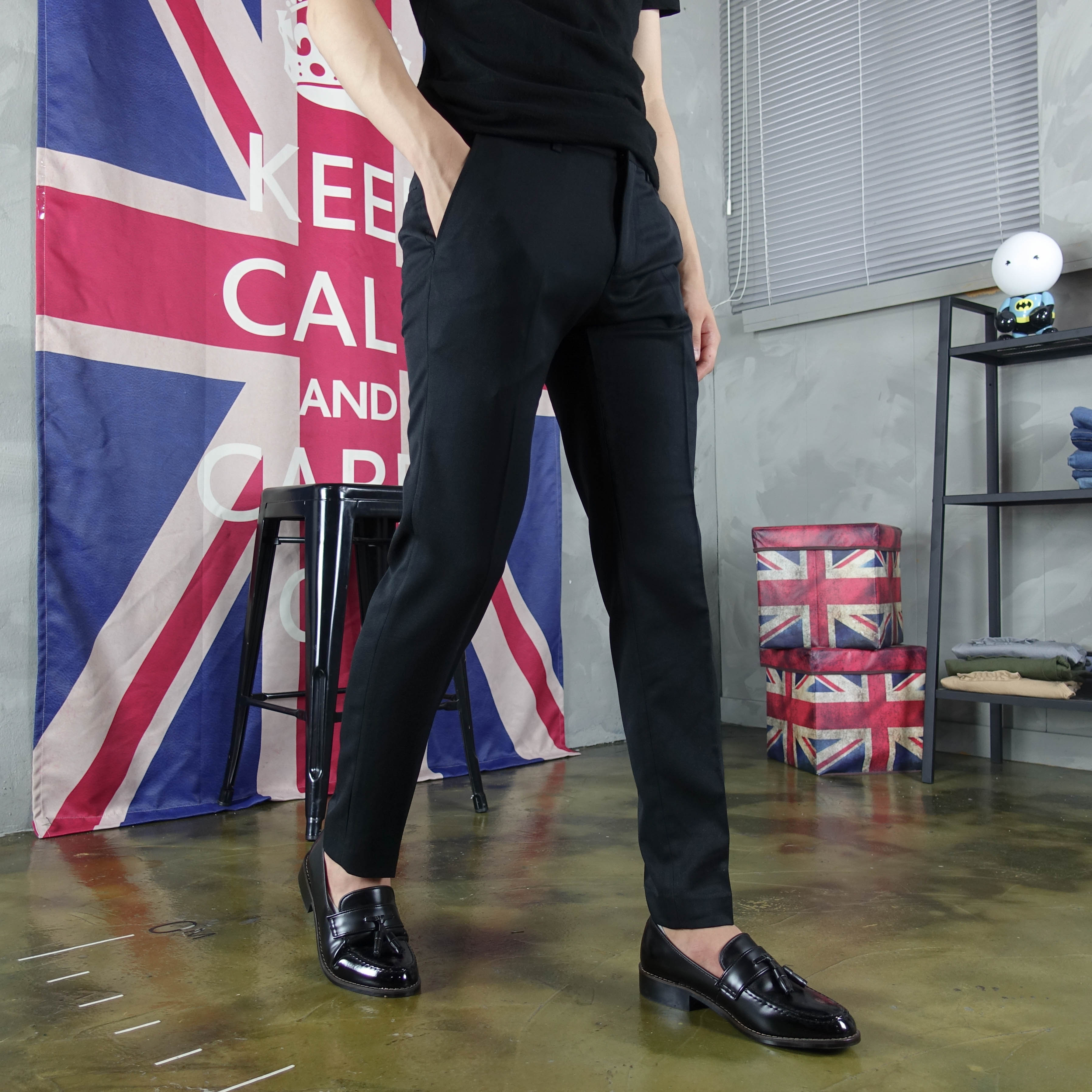 New Men's Pants Men's Basic Slacks Pants Spa