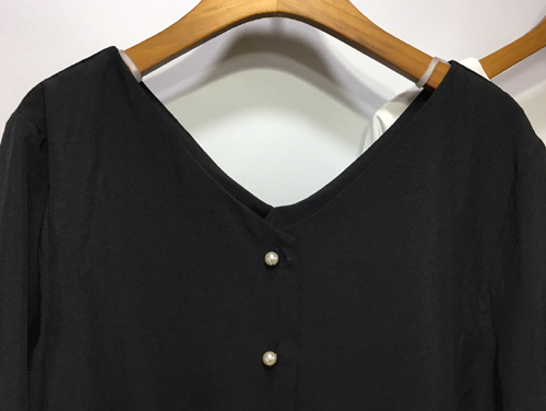 NEW FASHION LADY GIRL Blouse Free shipping pearl b