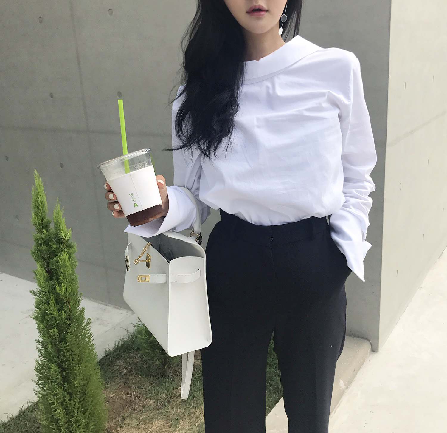 NEW FASHION LADY GIRL Blouse 백킹블라우스 2 colors