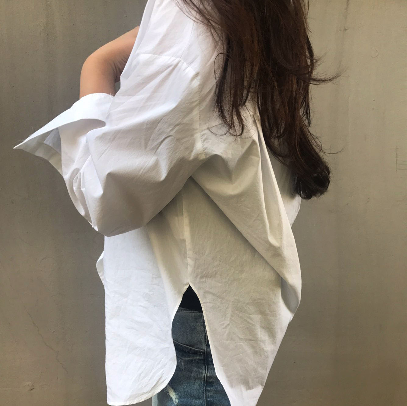 Di Amans collar shirt White Rouge Pit Balloon Blou