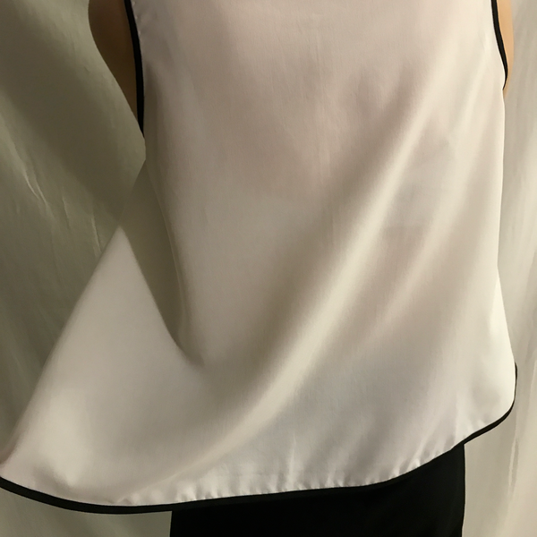 Silk Navy Women Sleeveless Blouse Women's Summe