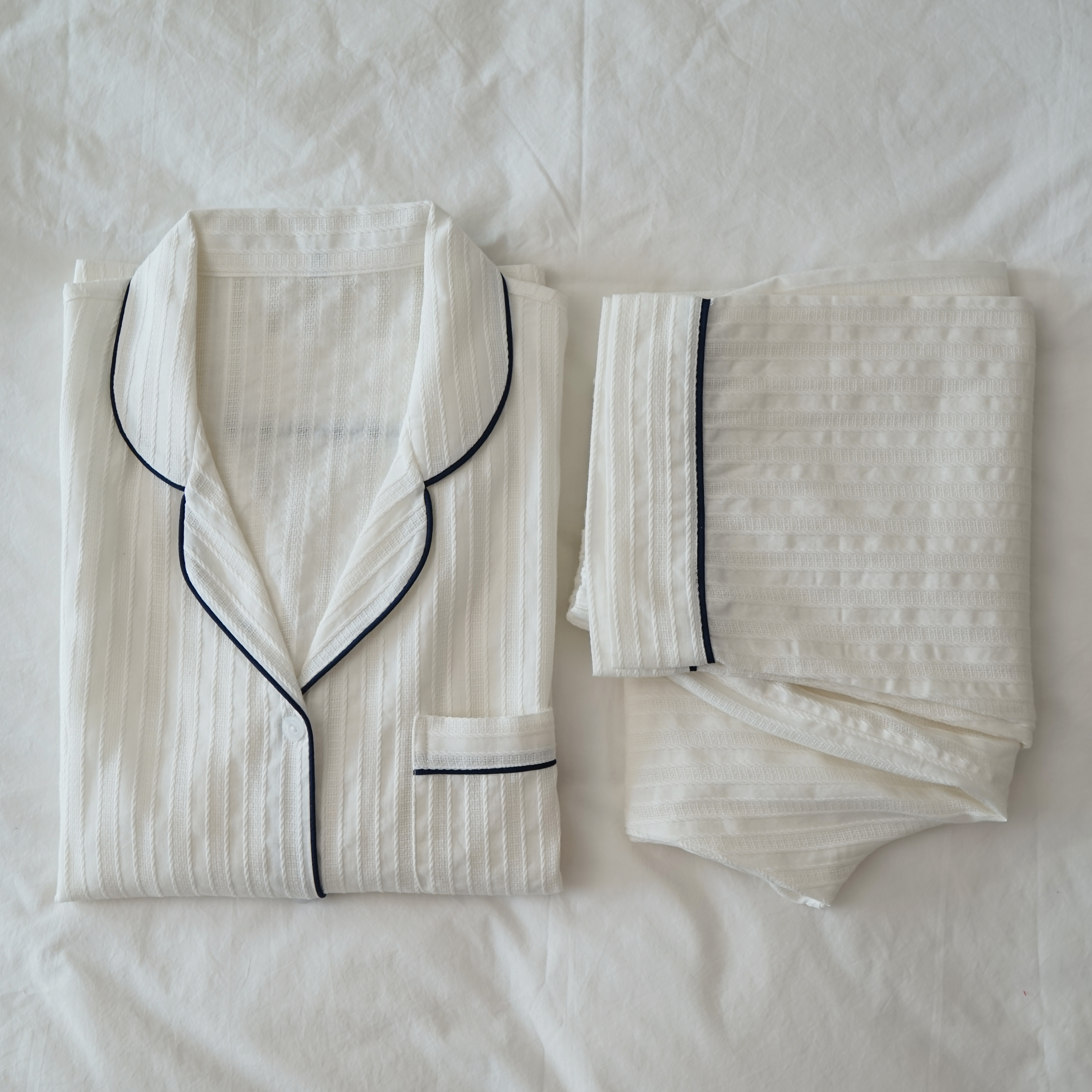 New Blanc Sleeping Pajamas _ White Pajama Set Pret
