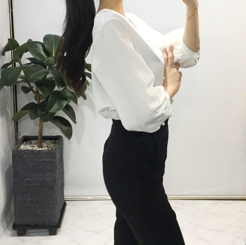 NEW FASHION LADY GIRL Blouse Free shipping pearl b