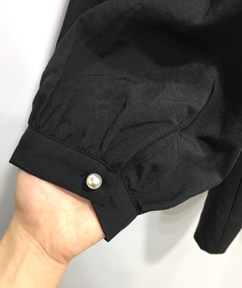 NEW FASHION LADY GIRL Blouse Free shipping pearl b