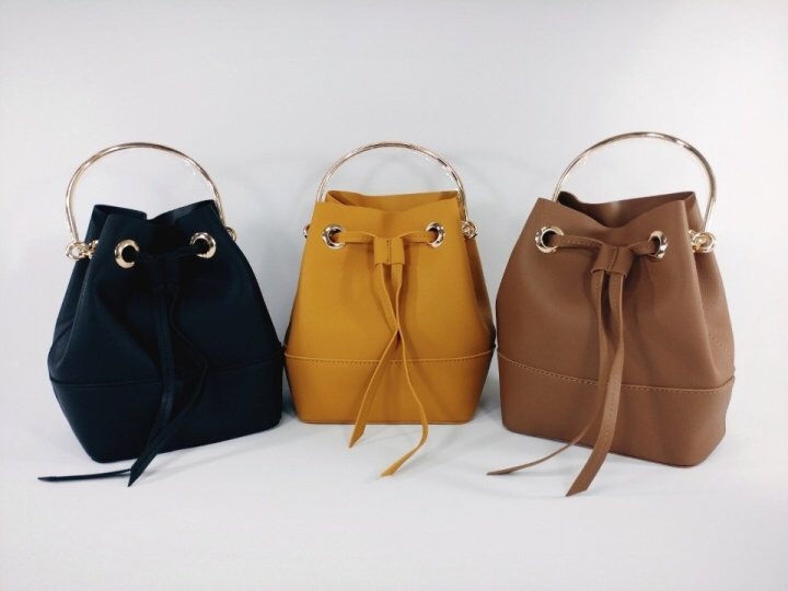 New Autumn Round Ring Amber bucket bag, cross bag,