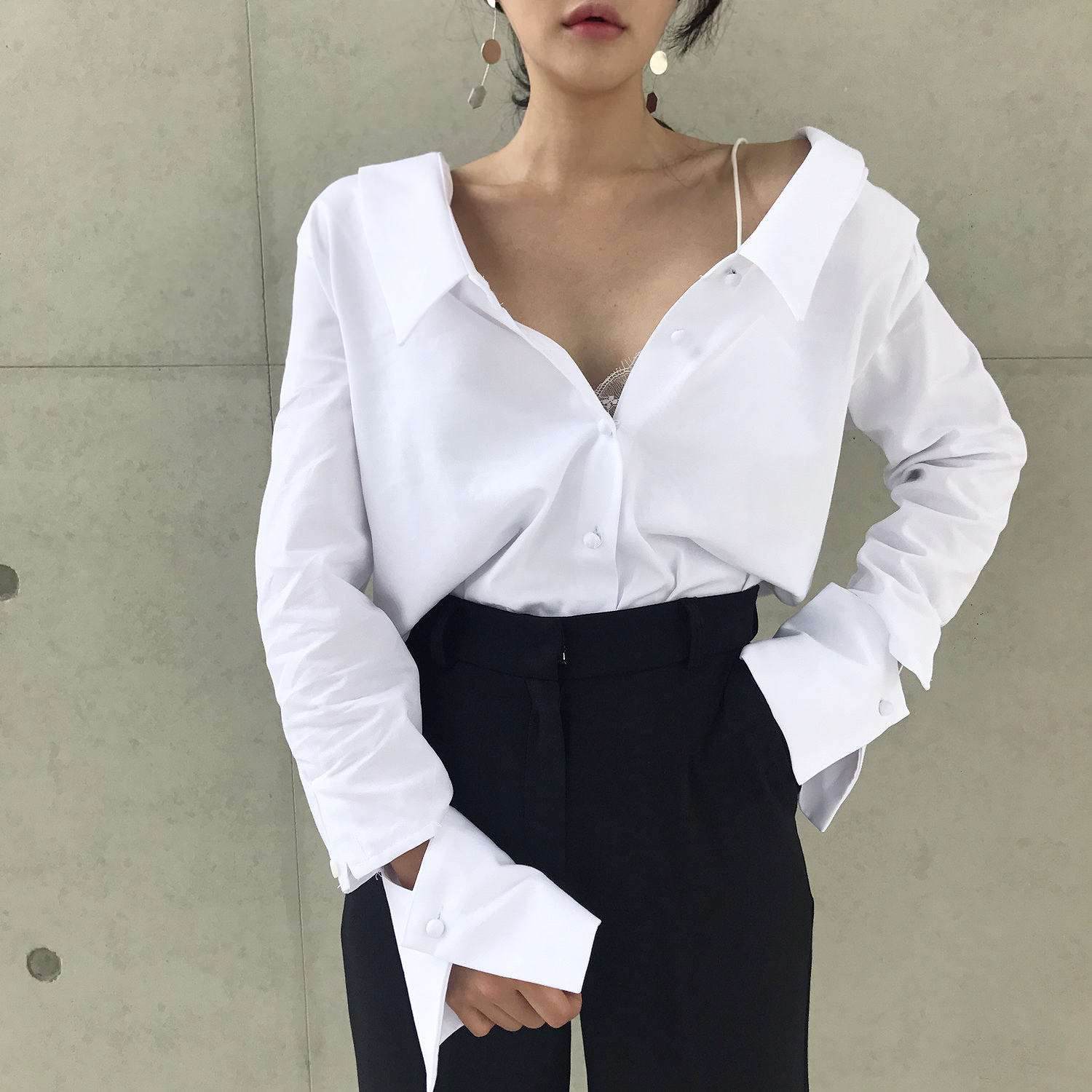 NEW FASHION LADY GIRL Blouse 백킹블라우스 2 colors