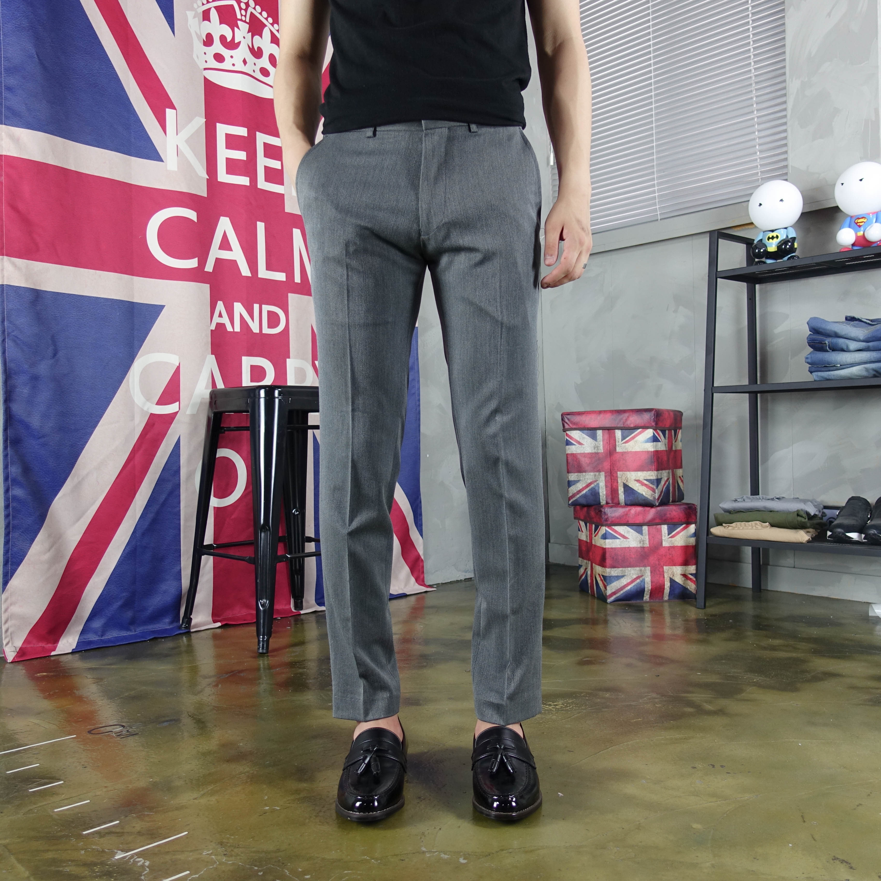 New Men's Pants Men's Basic Slacks Pants Spa