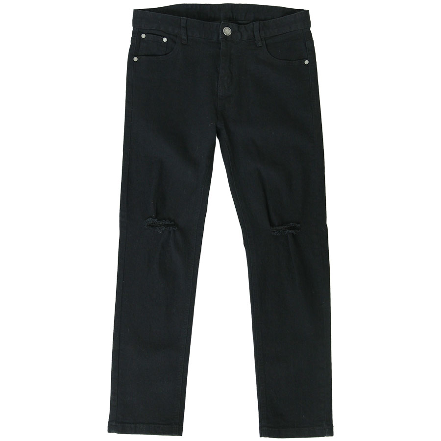 Korea Jeans Pants Full Black Jeans Pants Men's 