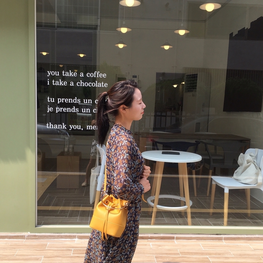 New Autumn Round Ring Amber bucket bag, cross bag,