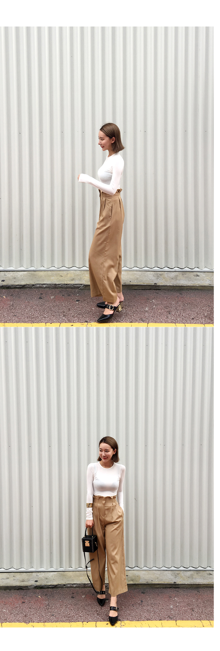 Slim Fit Basic T-shirt Daily coordination Autumn t