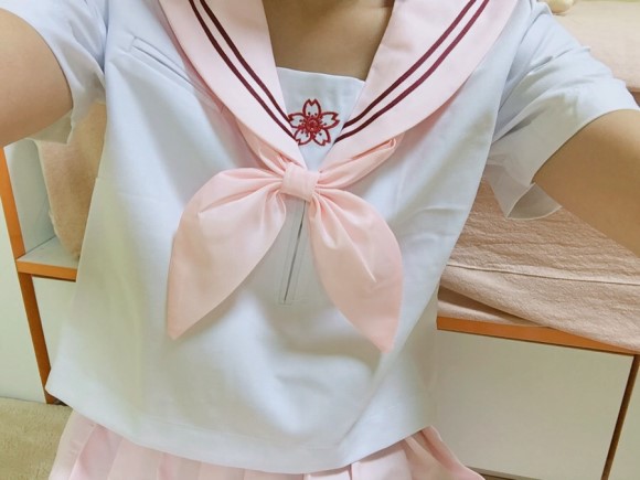 Cosplay short-sleeved saree set Japanese uniform S