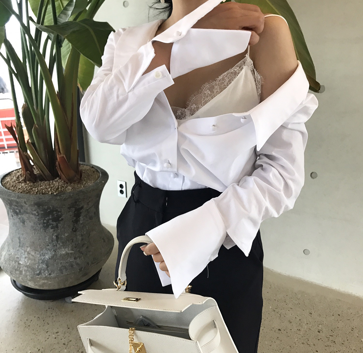 NEW FASHION LADY GIRL Blouse 백킹블라우스 2 colors