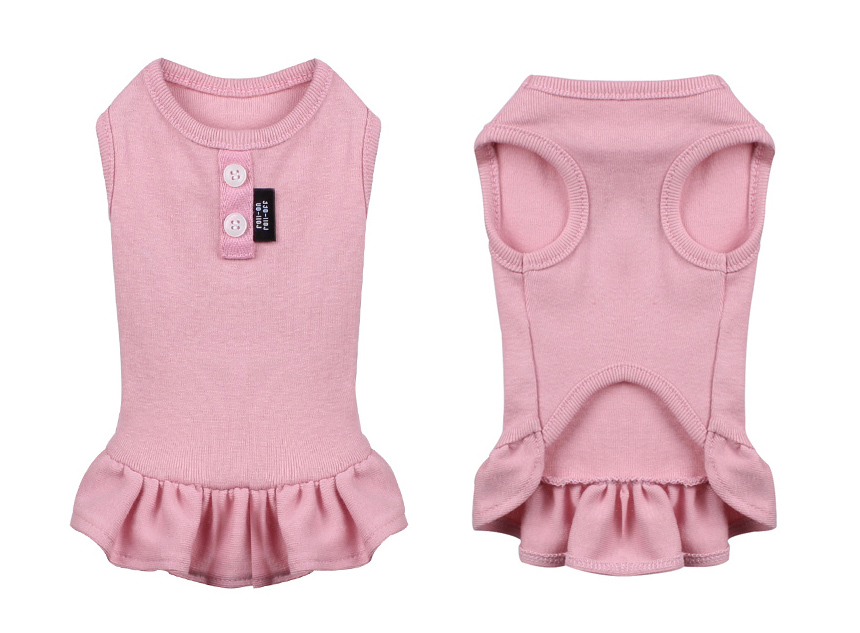 NEW DOG FASHION DOG Dog Dog Dress Button