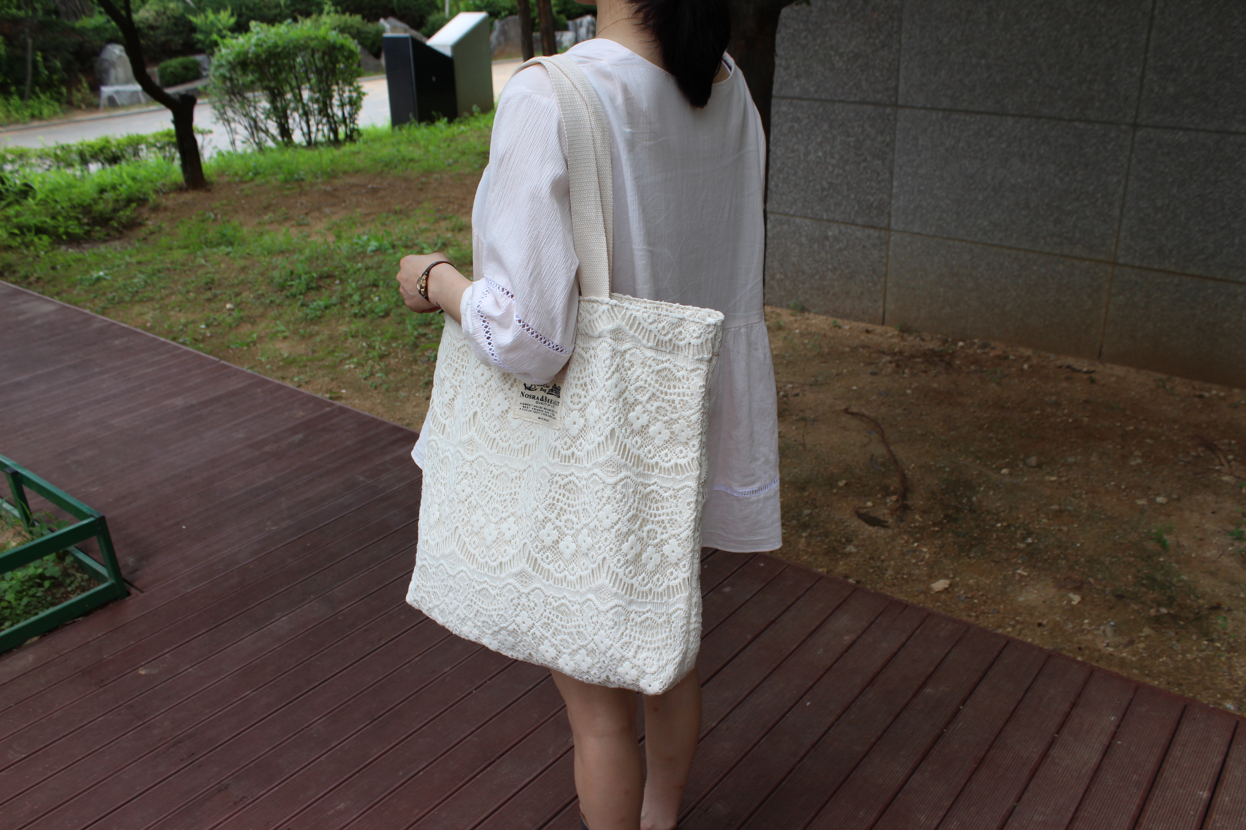 Elegance Lace Shoulder Eco Bag Daily Bag Recommend