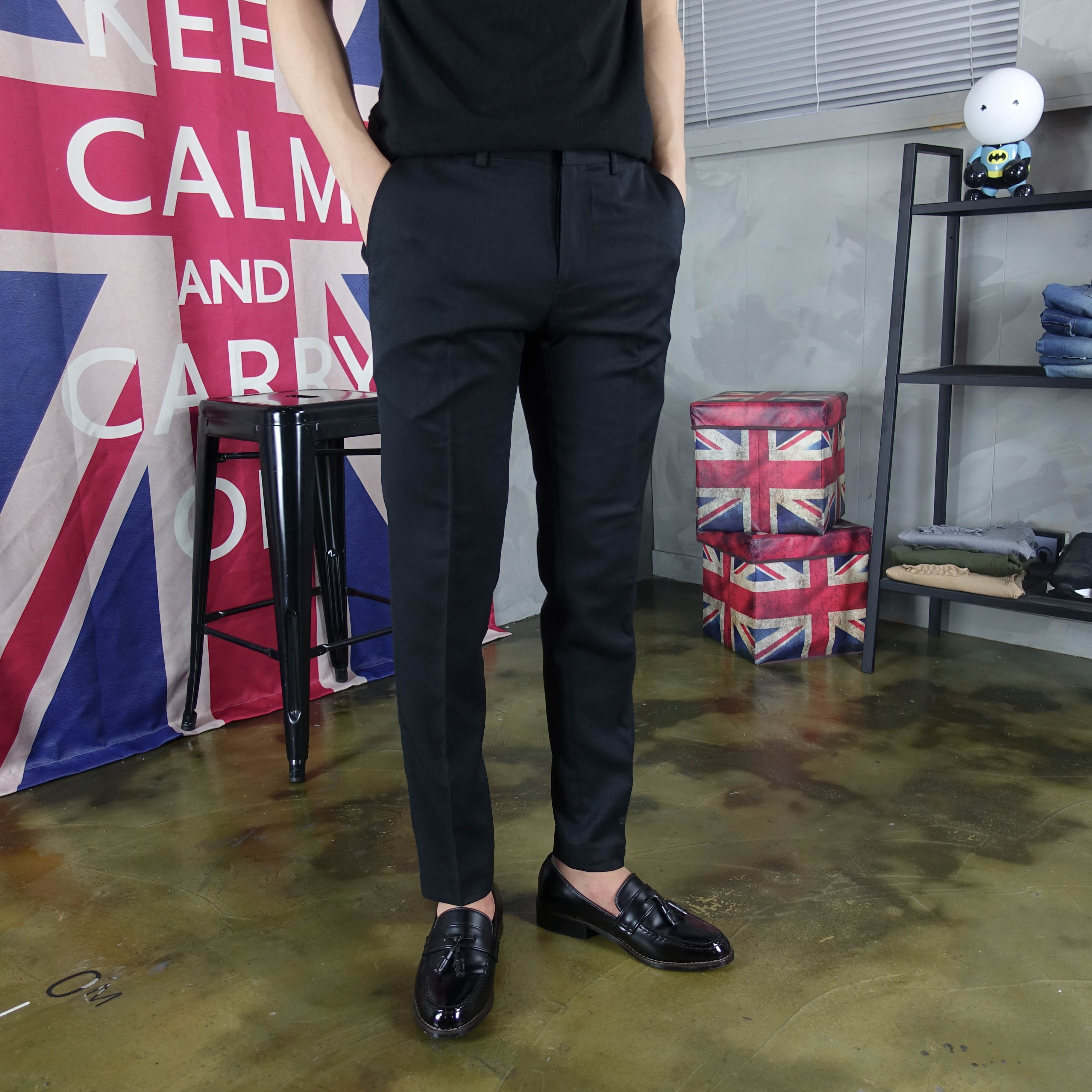 New Men's Pants Men's Basic Slacks Pants Spa