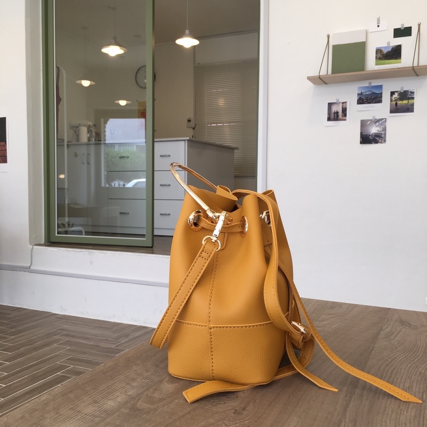 New Autumn Round Ring Amber bucket bag, cross bag,