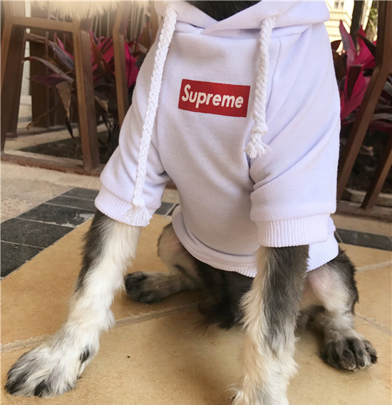 NEW DOG FASHION Supreme ST hooded dog clothes dog 