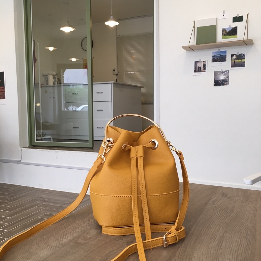 New Autumn Round Ring Amber bucket bag, cross bag,