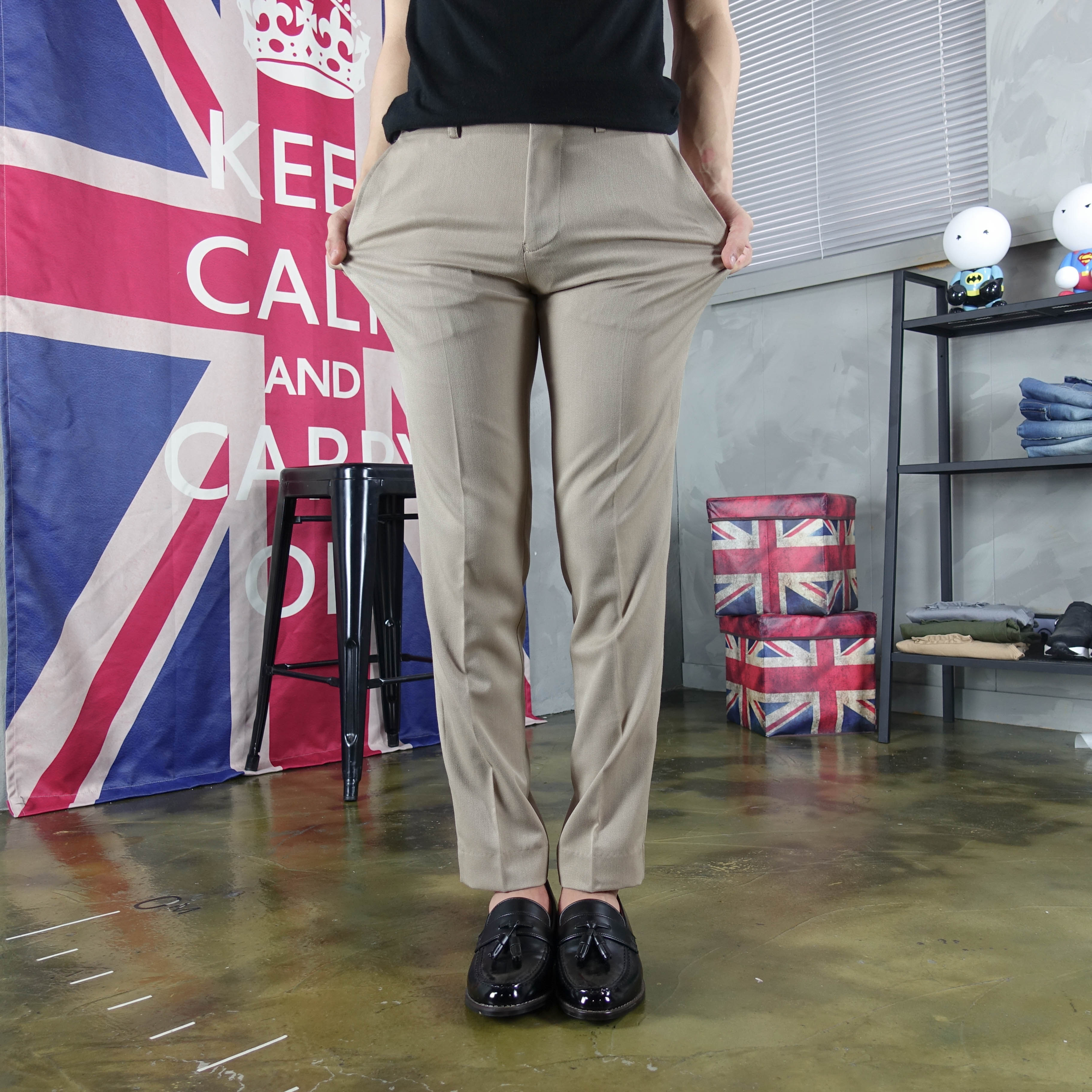 New Men's Pants Men's Basic Slacks Pants Spa