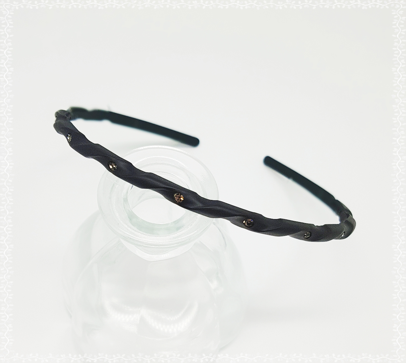 Teeth headband slim hair band cubic base painless 