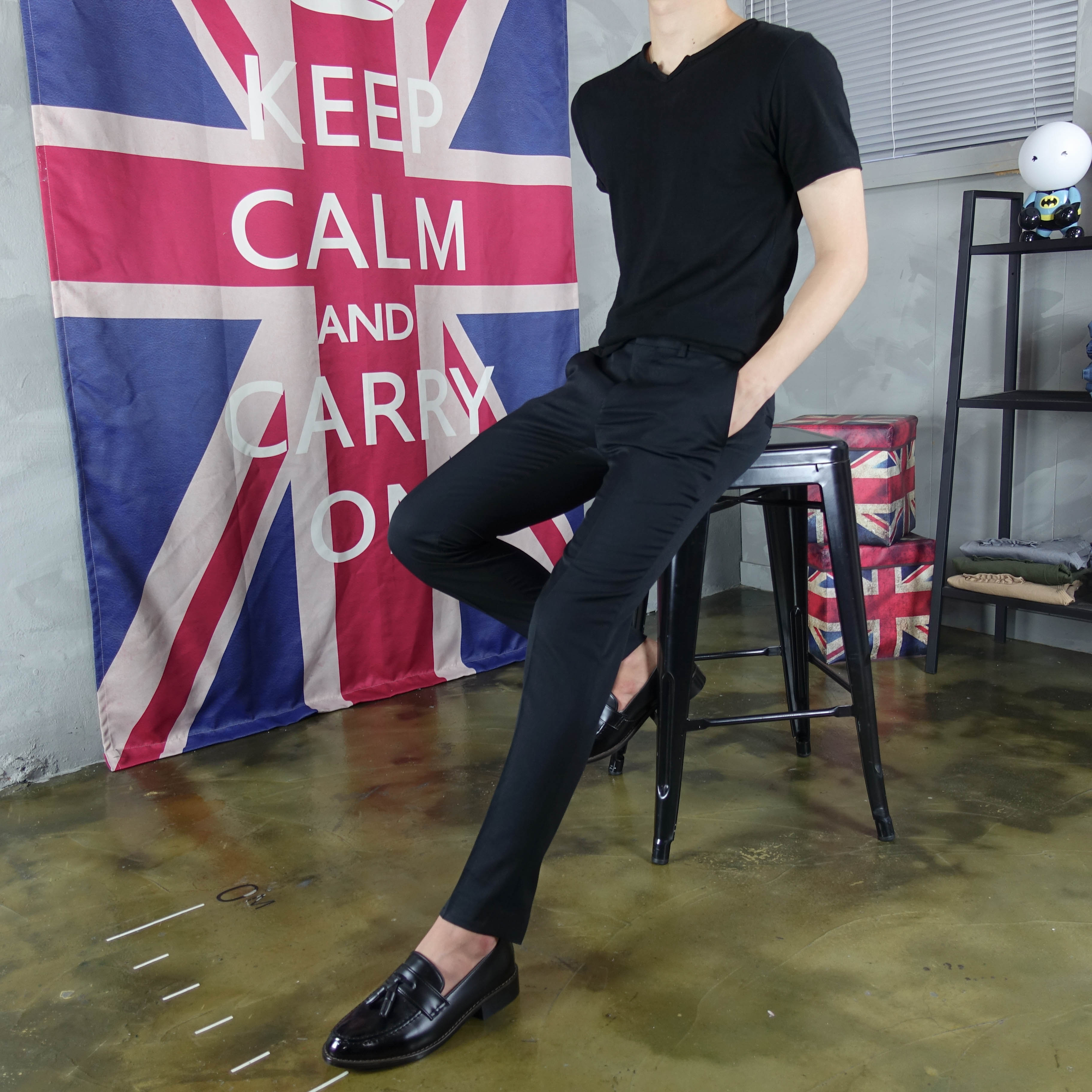 New Men's Pants Men's Basic Slacks Pants Spa