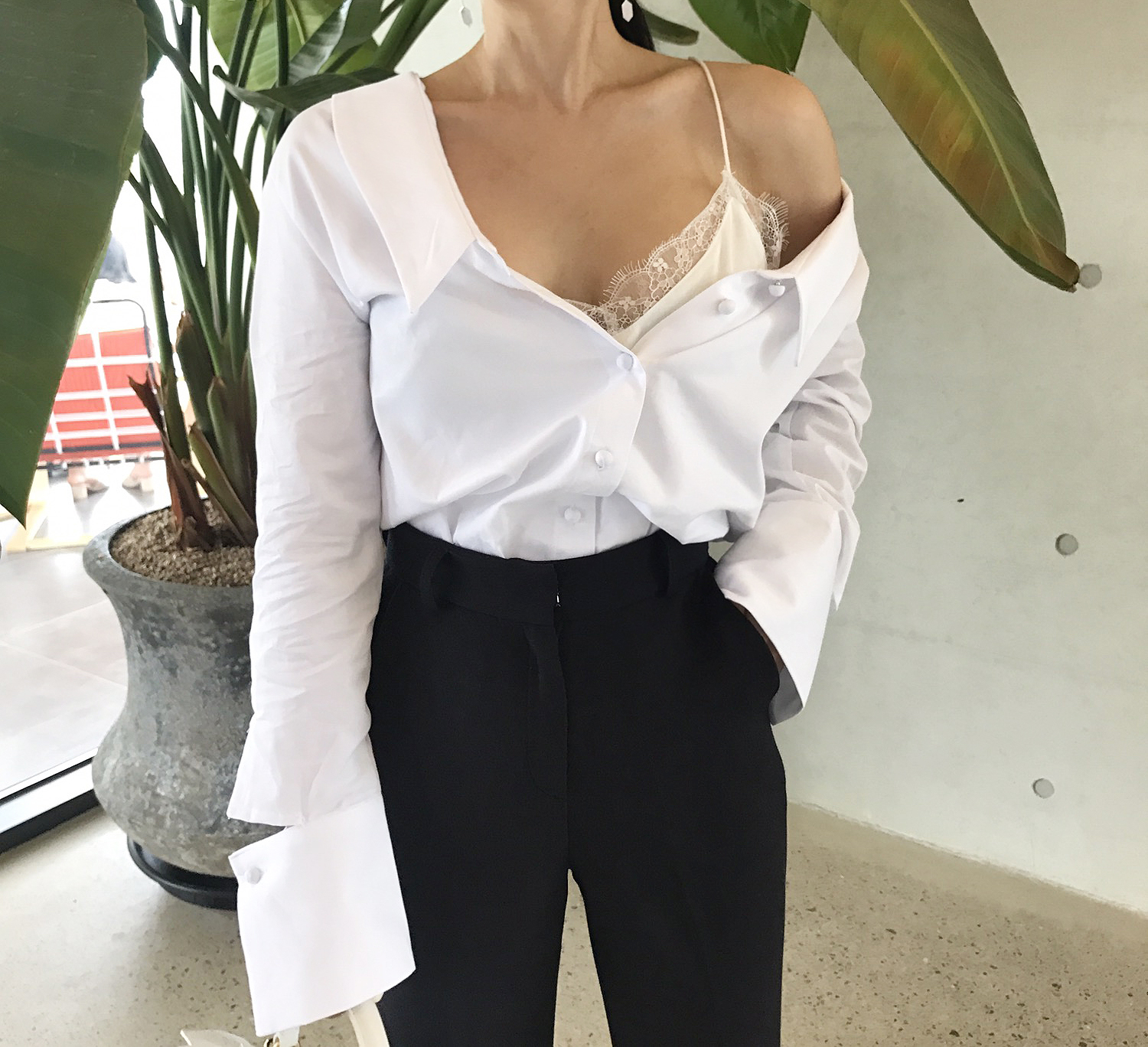 NEW FASHION LADY GIRL Blouse 백킹블라우스 2 colors