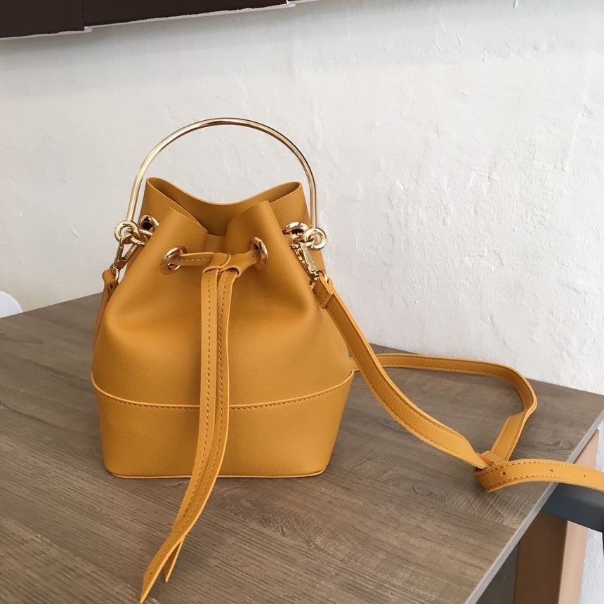 New Autumn Round Ring Amber bucket bag, cross bag,