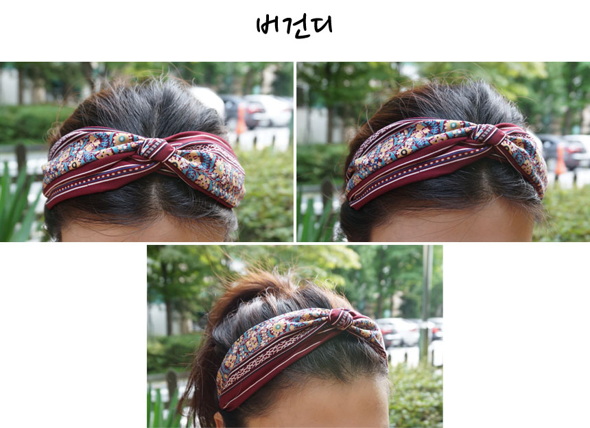 Flower Bandana Hair Band Headband Turban Feminine 