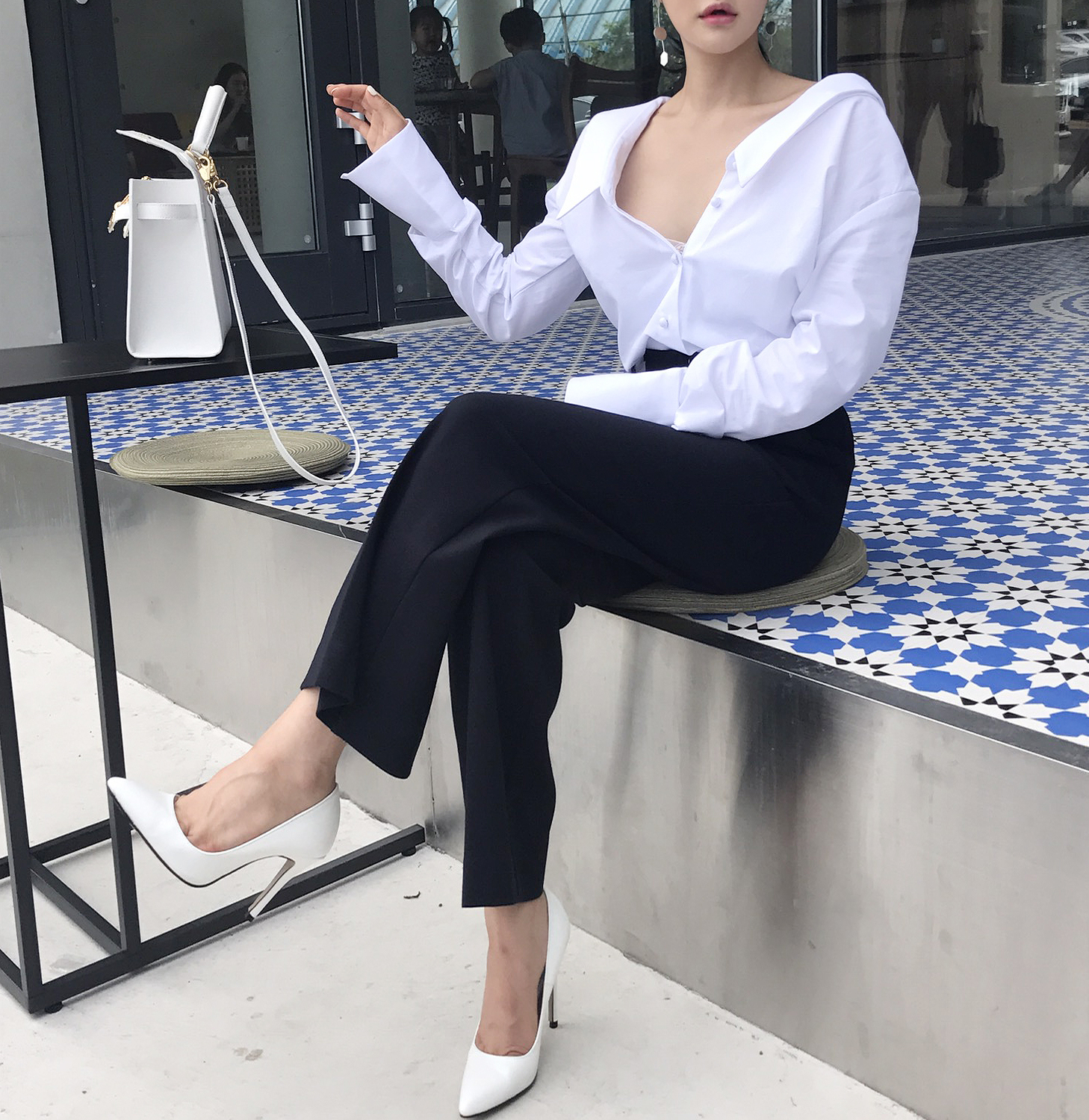 NEW FASHION LADY GIRL Blouse 백킹블라우스 2 colors