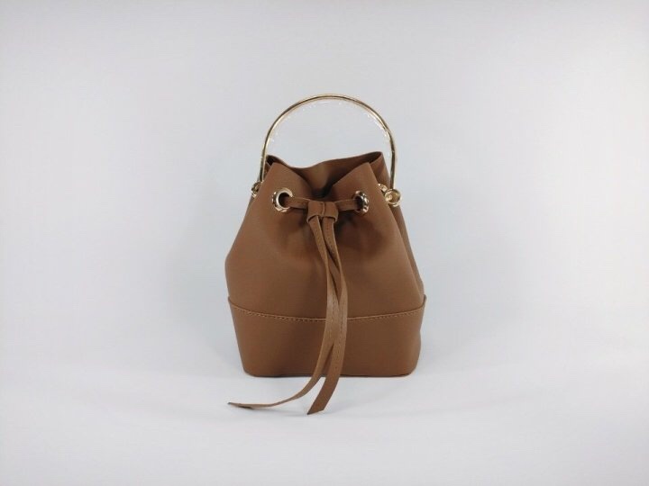New Autumn Round Ring Amber bucket bag, cross bag,