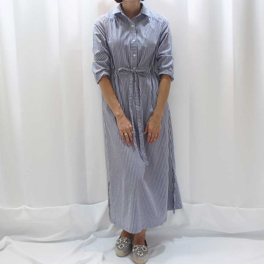 New Striped Shirt Dress Cafe Mocha Nourishment Fal