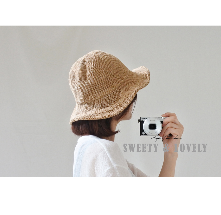 Women Sun Hats Paper Knit Weave Wire Fedora Noodle