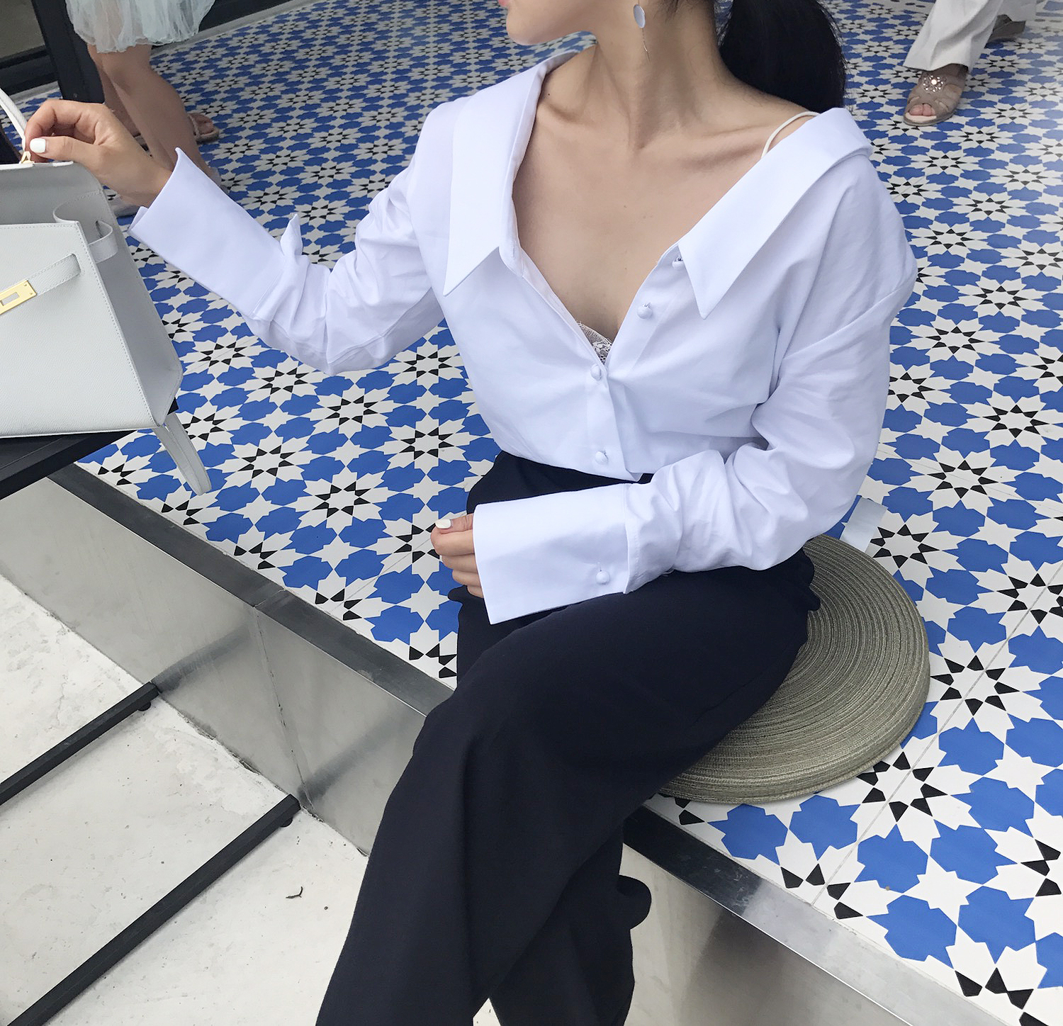 NEW FASHION LADY GIRL Blouse 백킹블라우스 2 colors