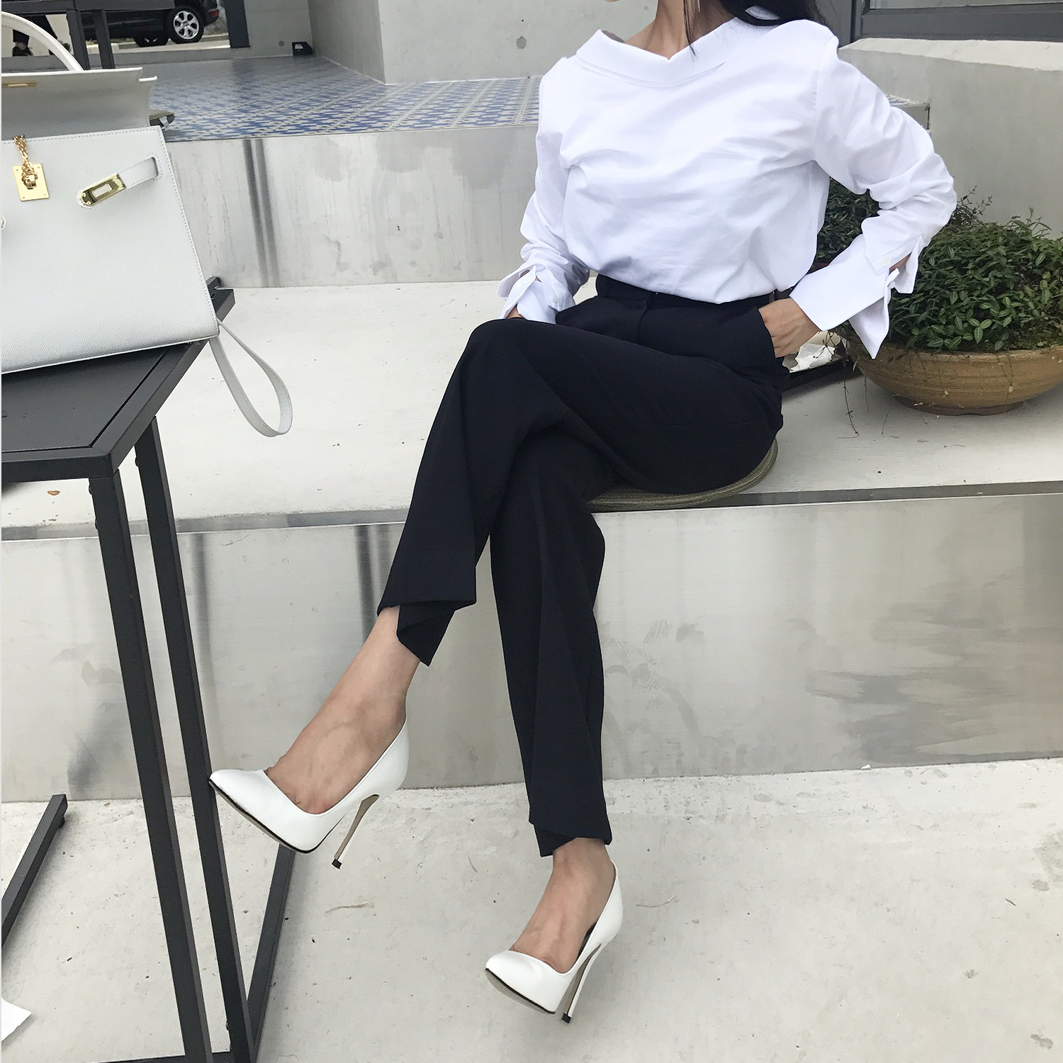 NEW FASHION LADY GIRL Blouse 백킹블라우스 2 colors