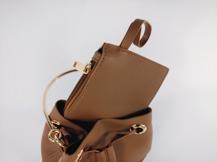 New Autumn Round Ring Amber bucket bag, cross bag,
