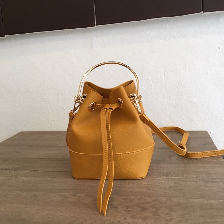 New Autumn Round Ring Amber bucket bag, cross bag,