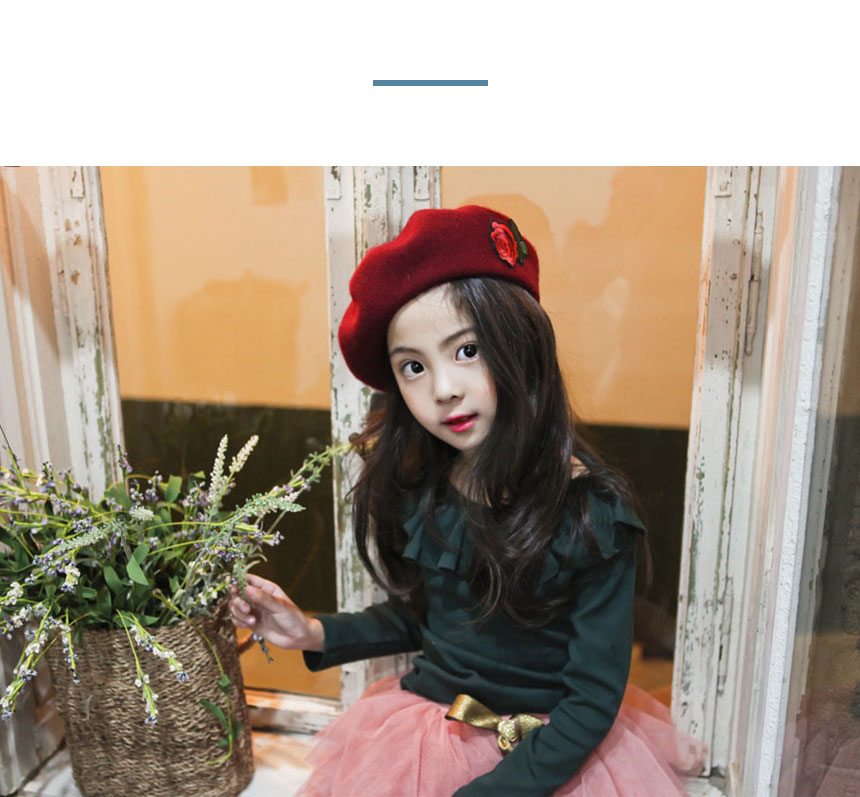 Children's hat Beret Barbara Girls Vacation Fal