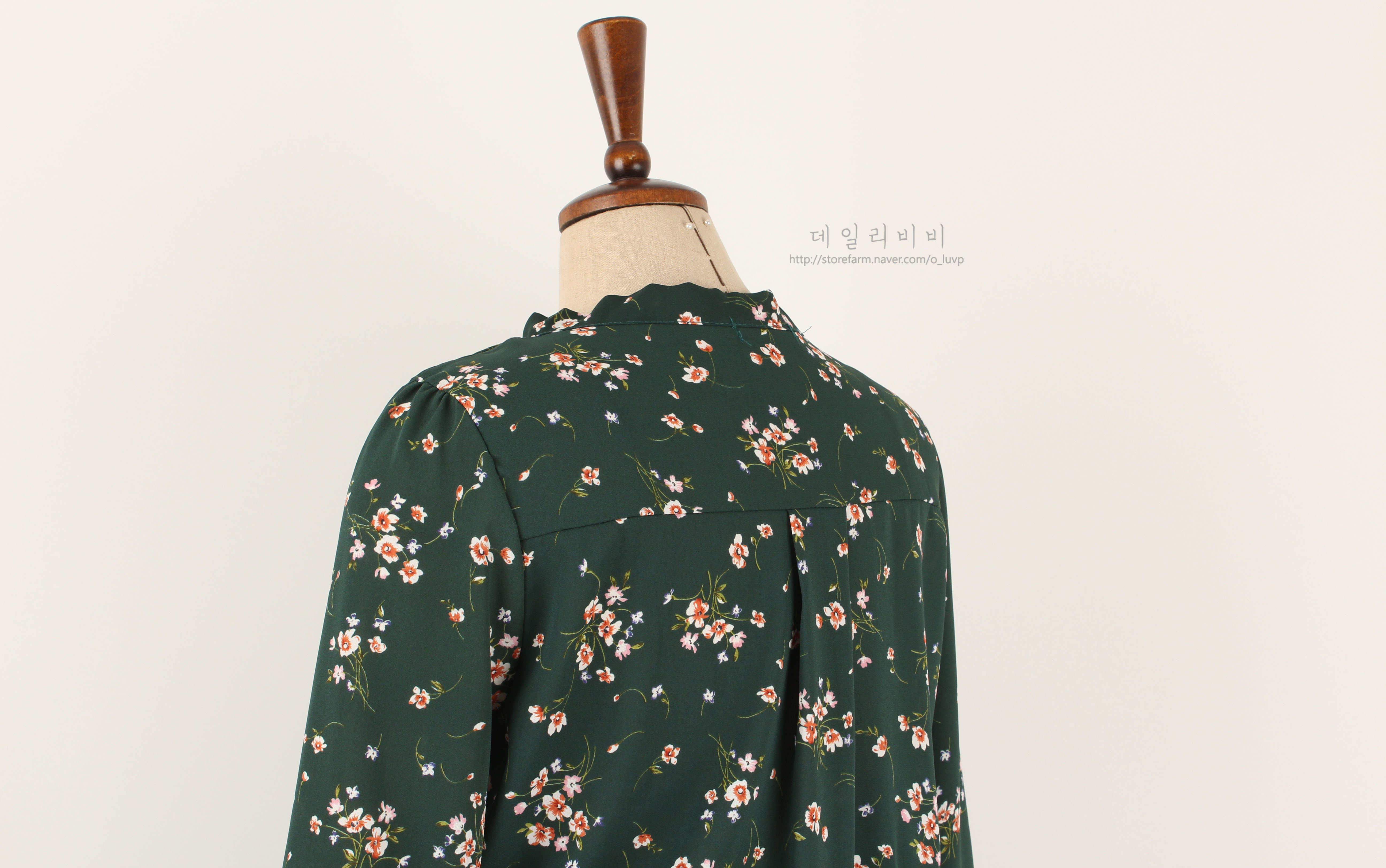 Flower Ribbon Tie Chiffon Dress 3color Light Autum