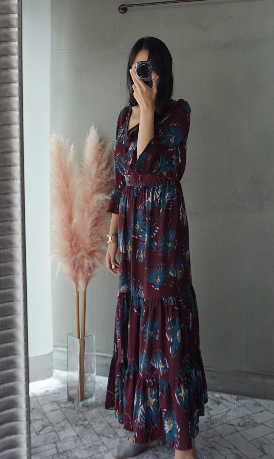 Free Shipping Autumn chiffon chiffon long-sleeved 