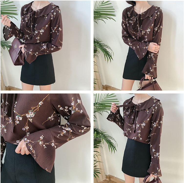 NEW FASHION LADY GIRL Blouse Cotton Flower Blouse