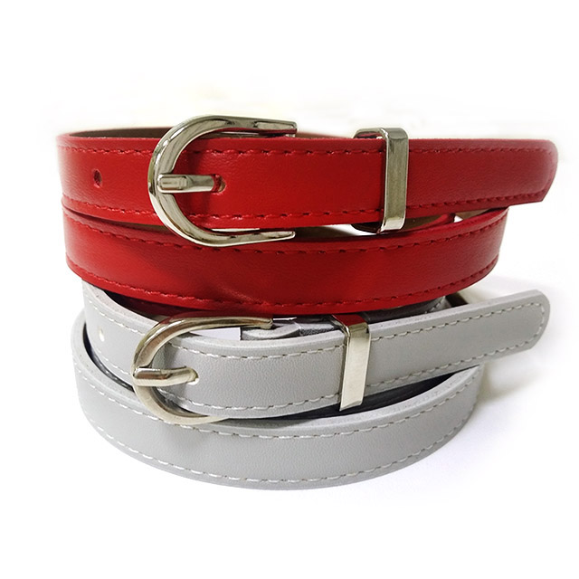 Formal casual slim belt woman jeans thin dress bas