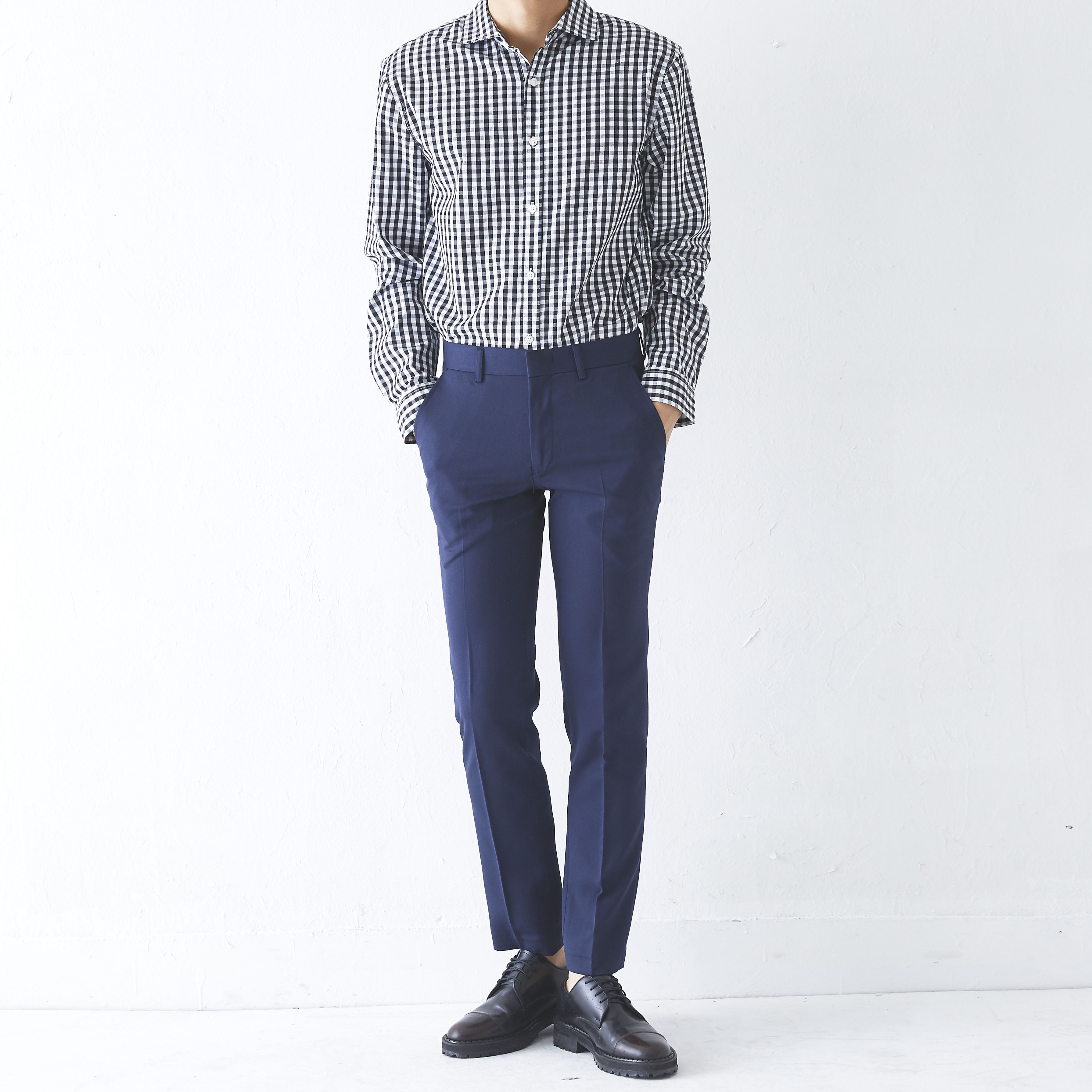 New Men's Pants Slim Fit Men Span Slacks 4 COLO