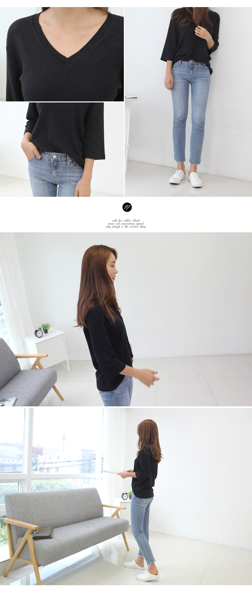 Lanes V-neck Slavic T-shirt Autumn Nourishment Coo