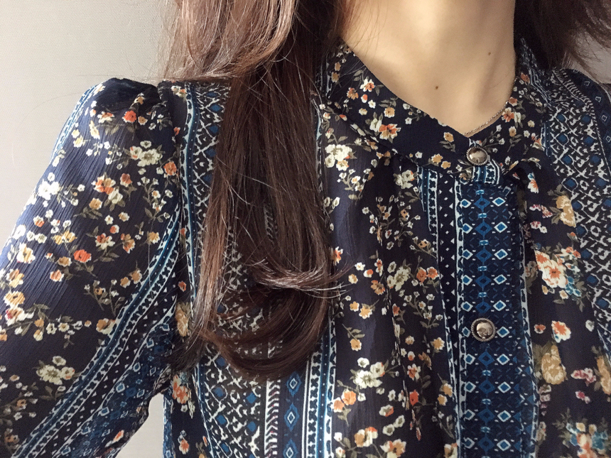 Goddess Autumn Long Pleated Dress Chiffon Flower 3