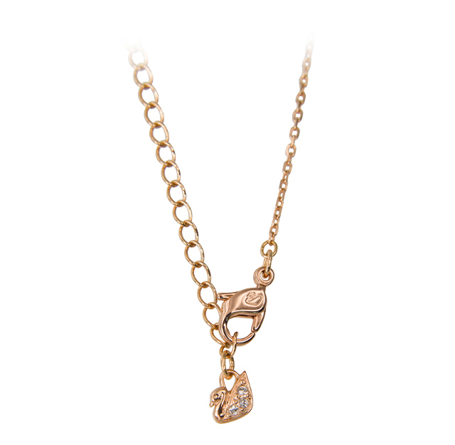 NEW SWAROVSKI NECKLACE Swarovski Swan Rose Gold Ne