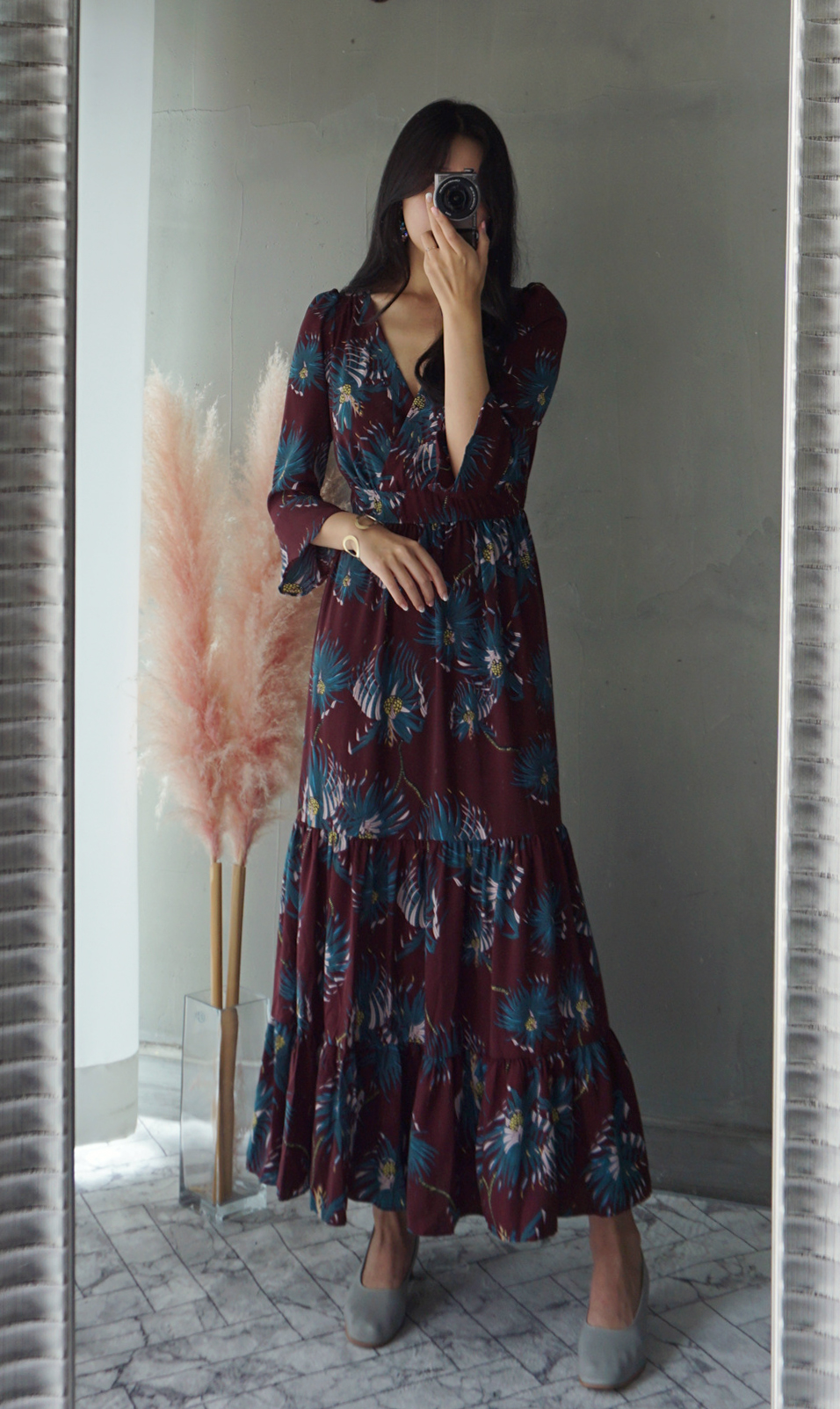 Free Shipping Autumn chiffon chiffon long-sleeved 