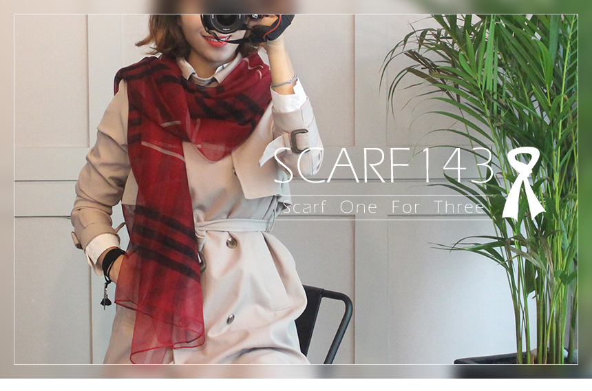 Wool silk check scarf woman woman autumn high mama birthday gift modal 30s friends