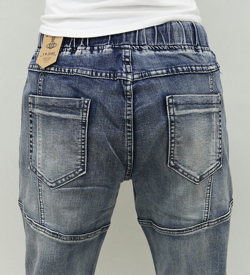 Women Jeans Pants Point Denim Exhaust Pants S ~ XL