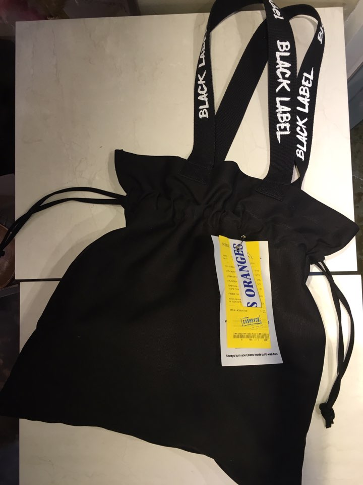 Black Label Shopper Canvas Adorable Eco Bag Three 