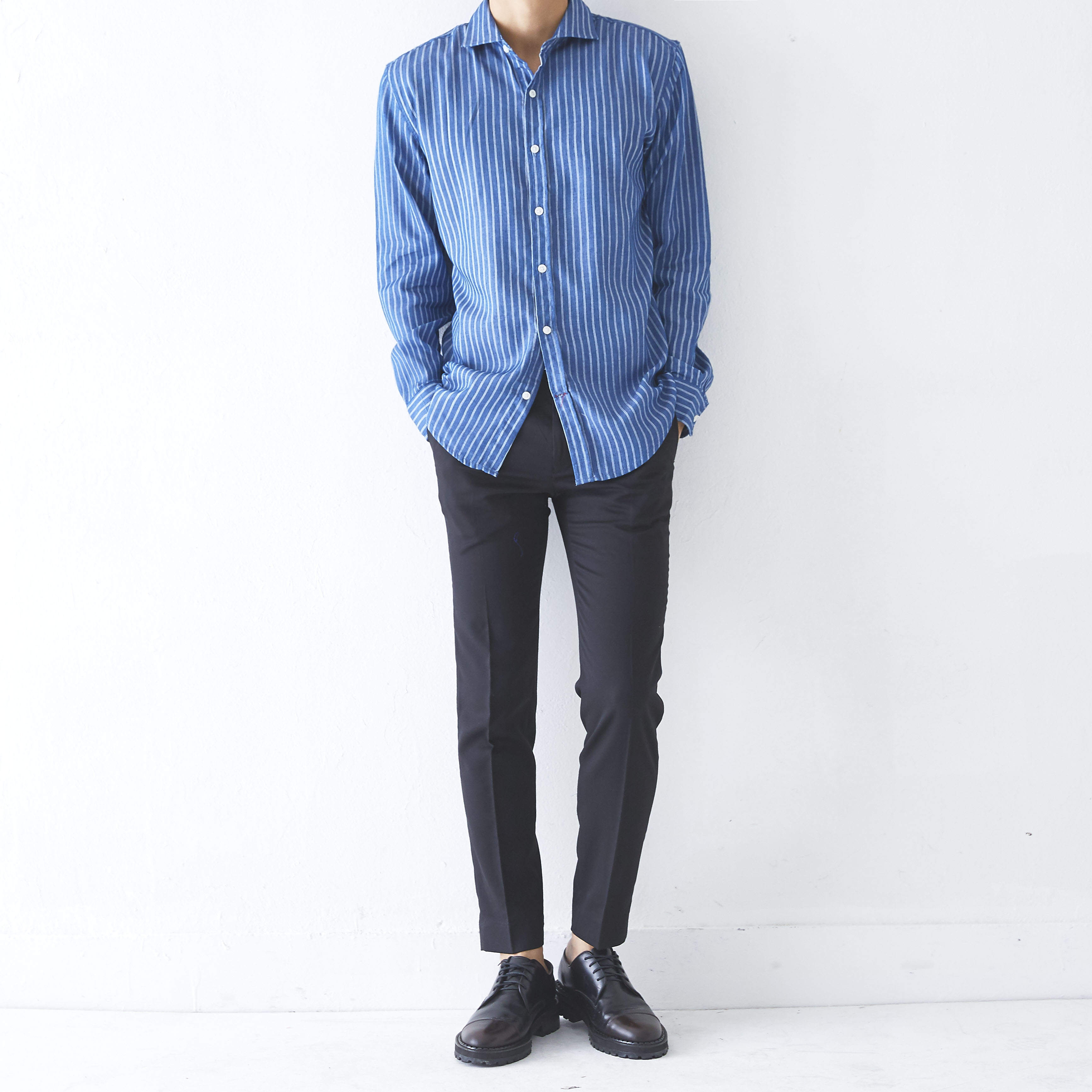 New Men's Pants Slim Fit Men Span Slacks 4 COLO